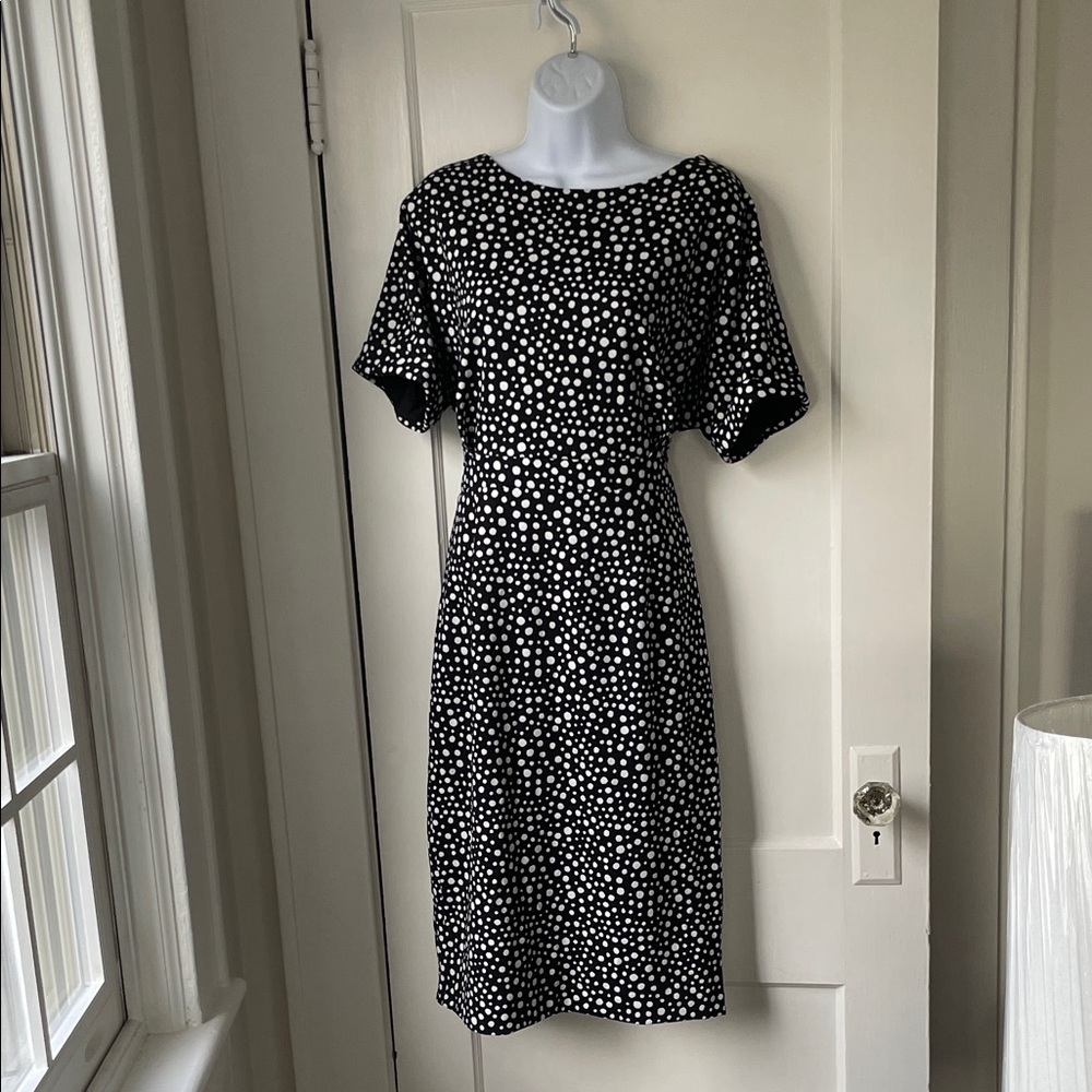 Alexia Admor Black and White Midi Dress